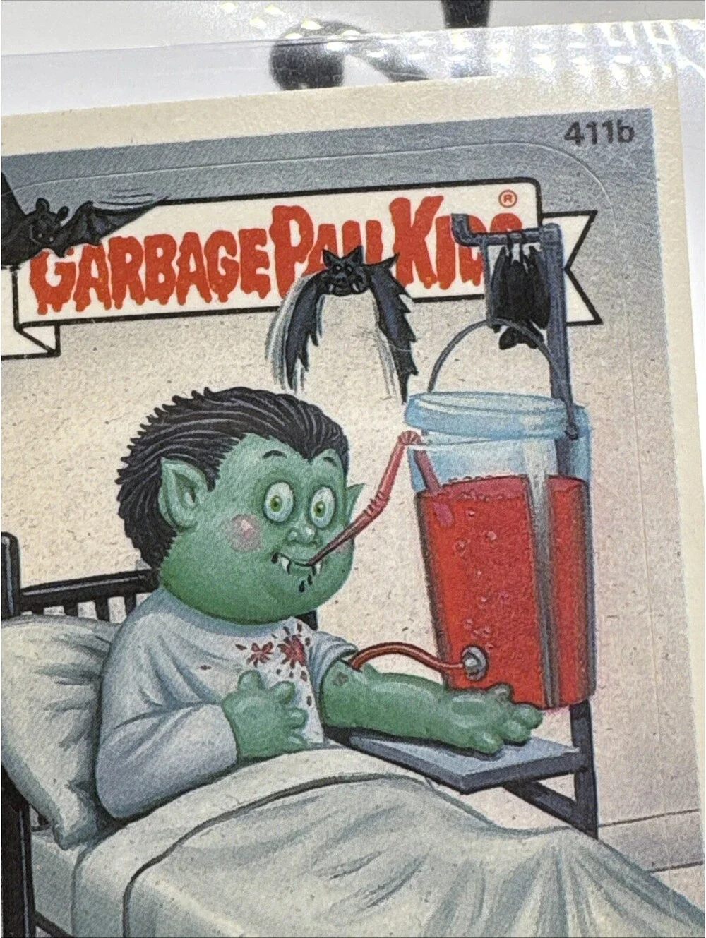 Vintage 1987 Bud Sucker Garbage Pails Kids - 411b Topps